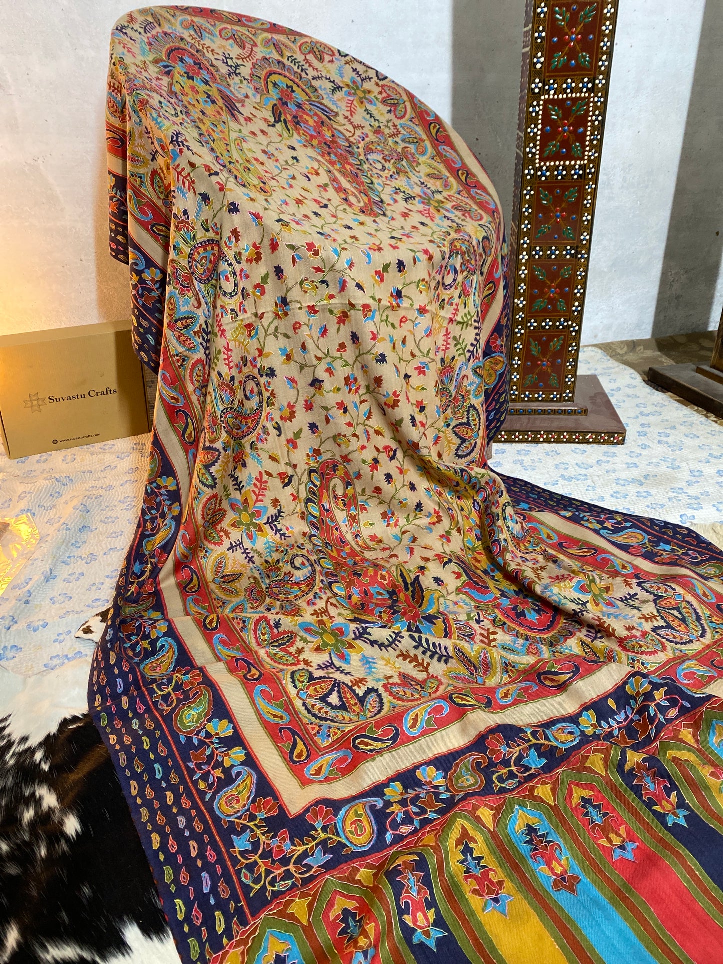 Kashmiri Pashmina Kalam Kar F