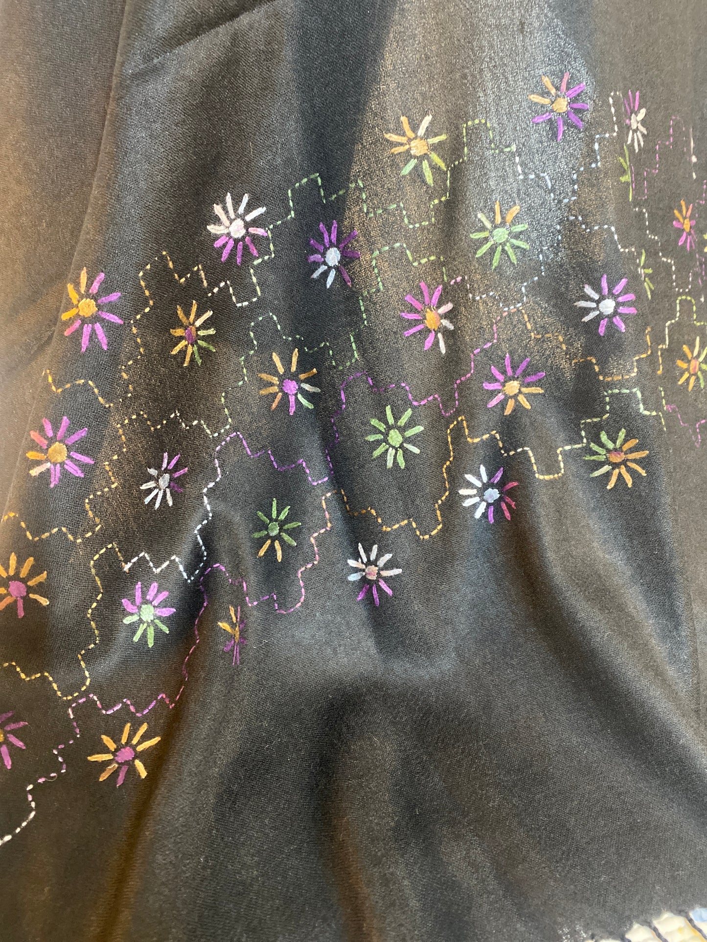 Swati Embroidery Wool Black SM