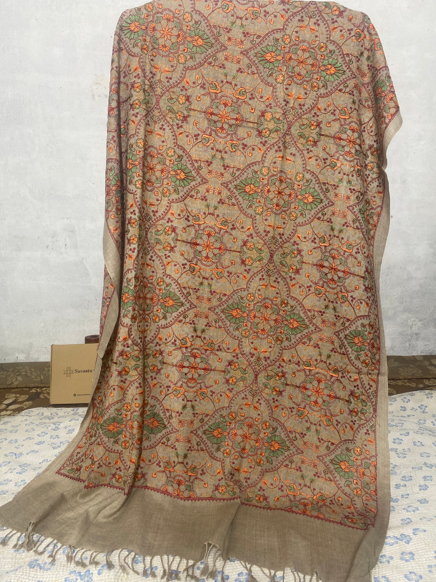 Swati Embroidery Wool Brown