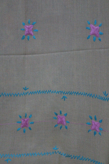Swati Embroidery Wool Brown E