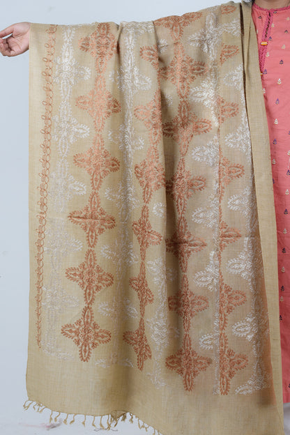 Swati Embroidery Wool Brown