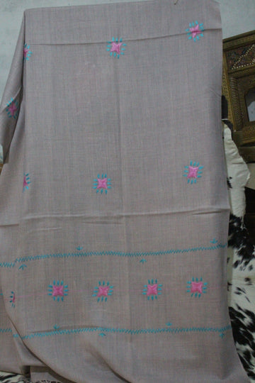 Swati Embroidery Wool Brown Q