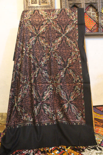 Swati Embroidery Wool Black C