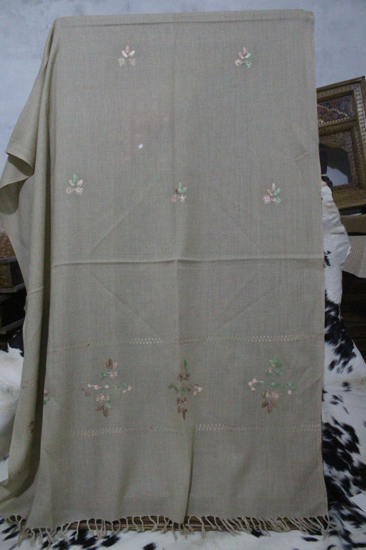 Swati Embroidery Wool Brown F