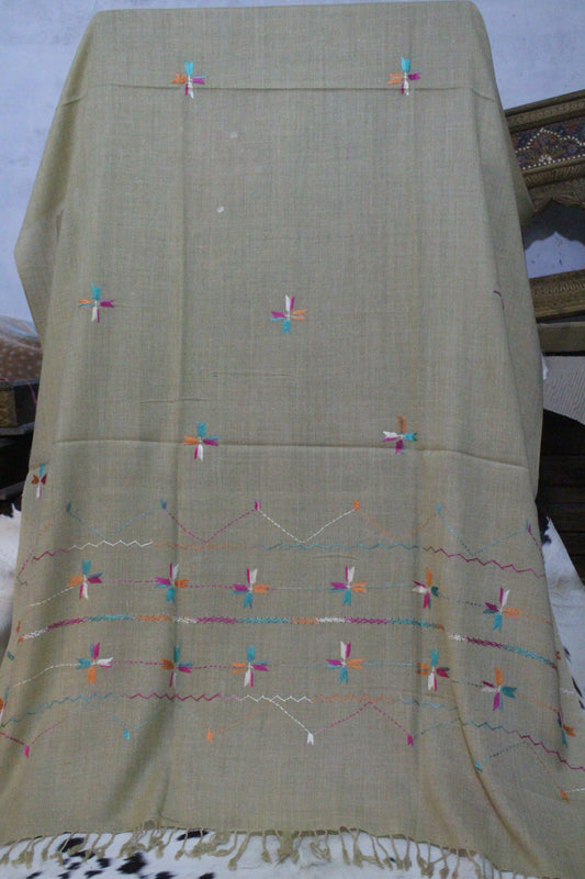 Swati Embroidery Wool Brown