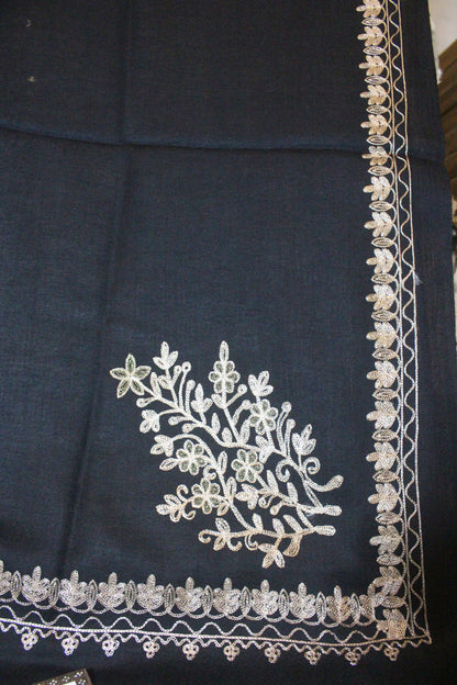 Swati Embroidery Wool Black H