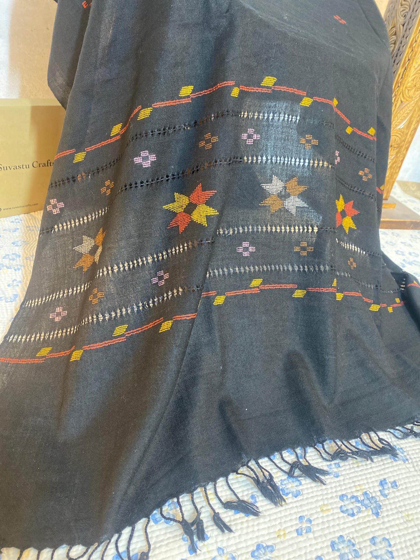 Swati Kadhi Tarkashi Black C