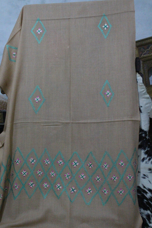 Swati Embroidery Wool Brown G