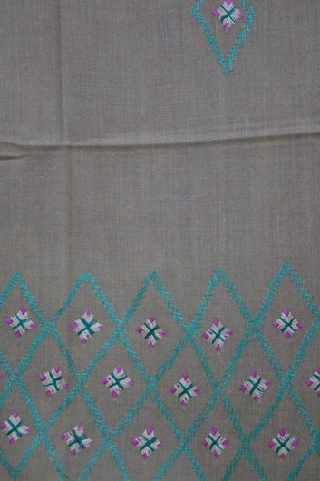 Swati Embroidery Wool Brown G
