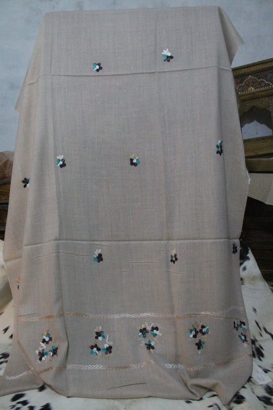 Swati Embroidery Wool Brown