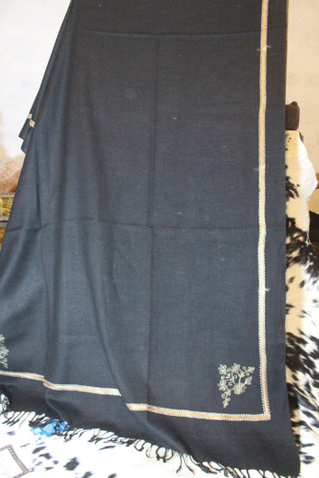 Swati Embroidery Wool Black I