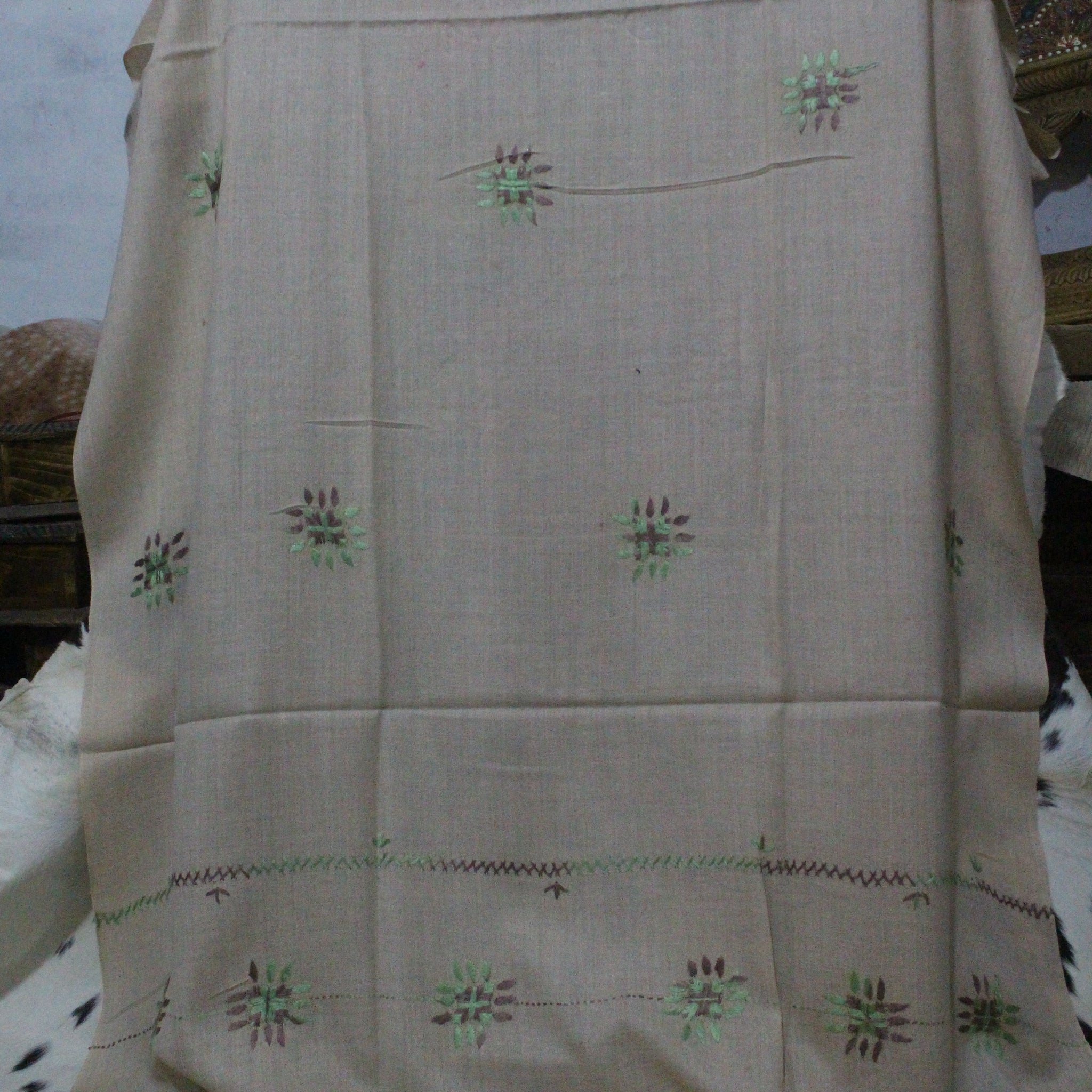Swati Embroidery Wool Brown