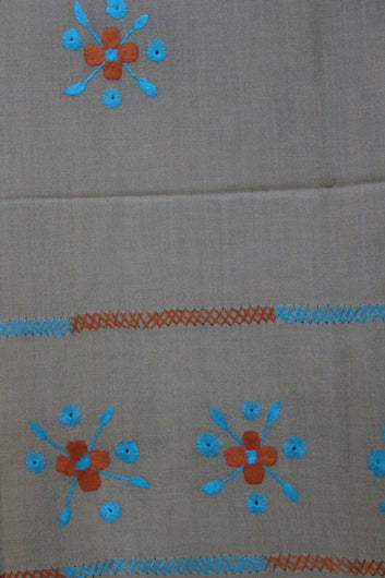 Swati Embroidery Wool Brown