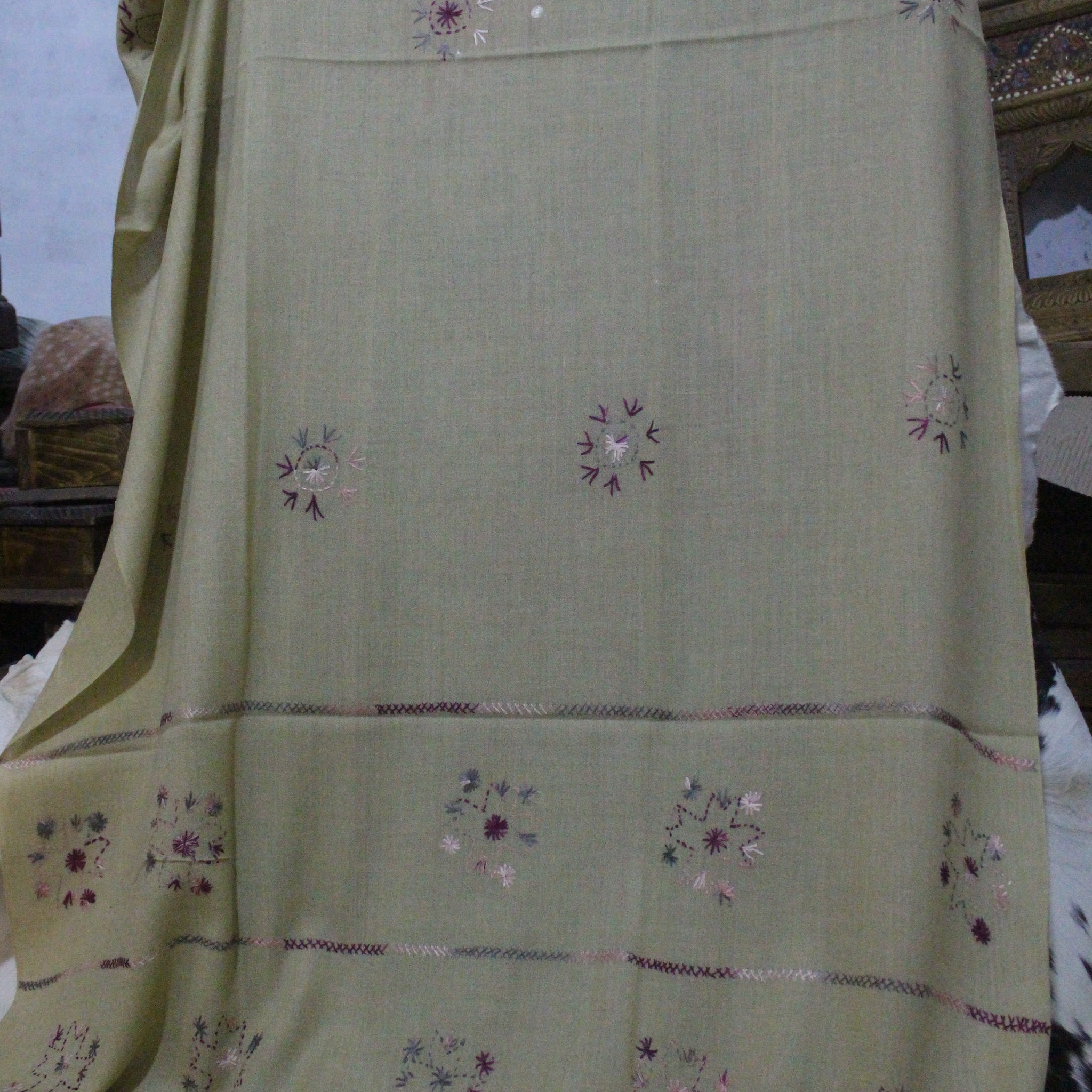Swati Embroidery Wool Brown