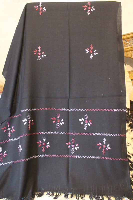 Swati Embroidery Wool Black J