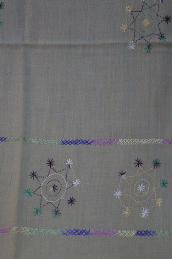 Swati Embroidery Wool Brown I