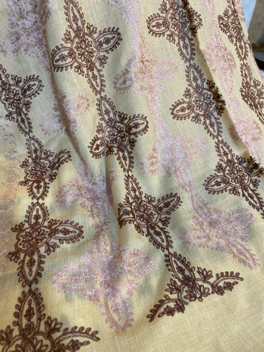 Swati Embroidery Wool Brown HM