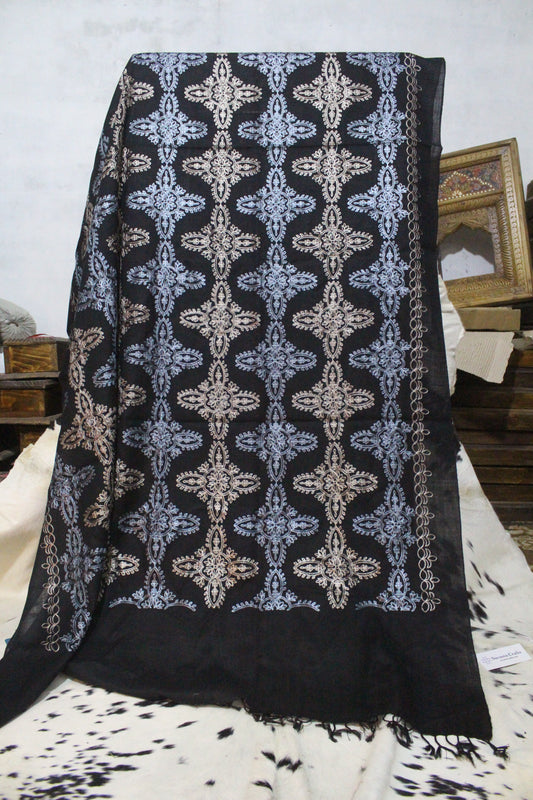 Swati Embroidery Wool BLack AK