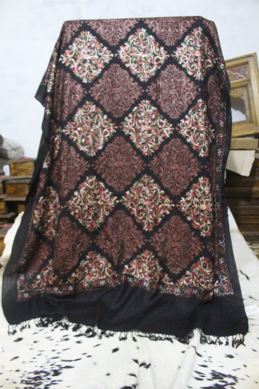 Swati Embroidery Wool BLack AM