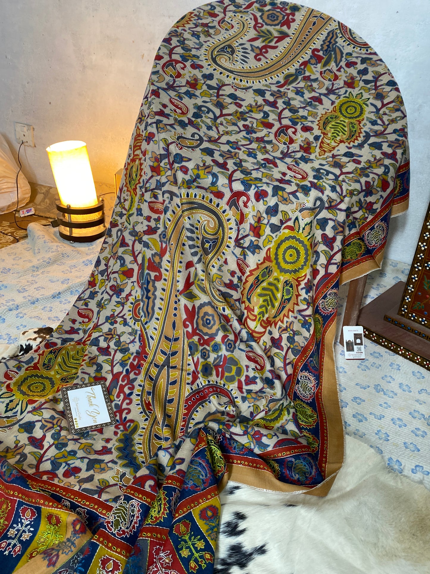 Kashmiri Pashmina Kalam Kar B