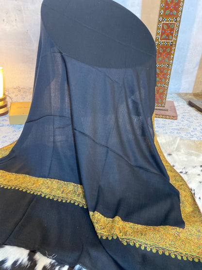 Kashmiri Pashmina Black A