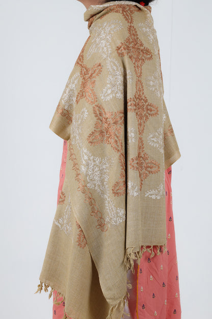Swati Embroidery Wool Brown