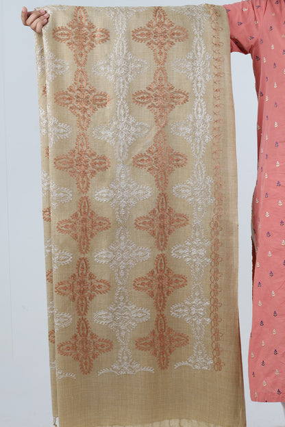 Swati Embroidery Wool Brown