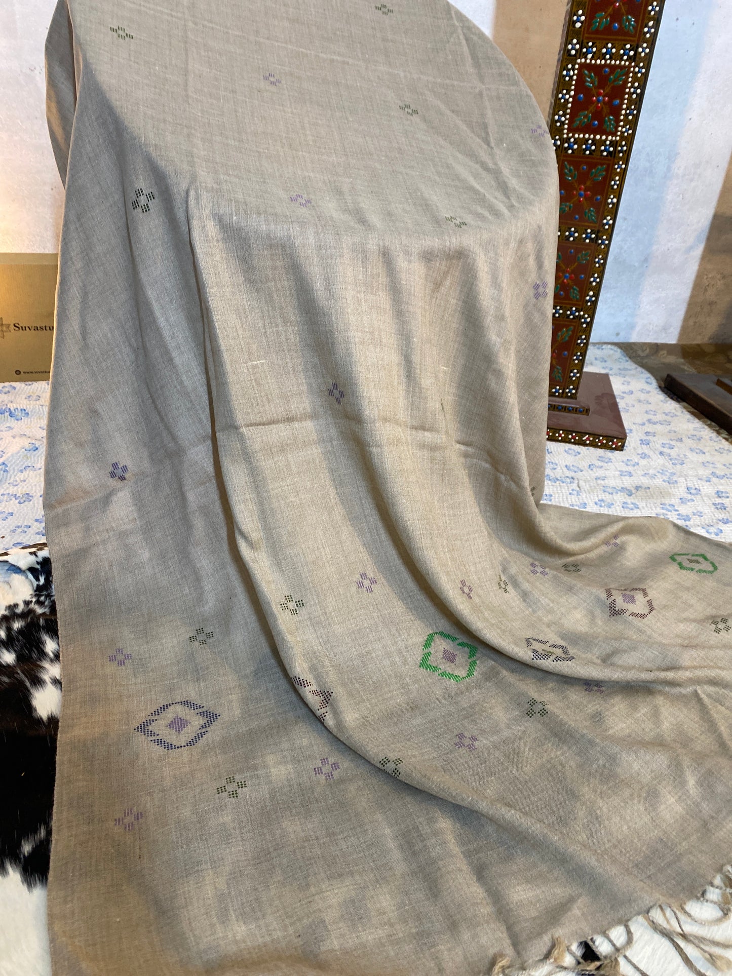 Suvastu special Hand Kadhi Gray