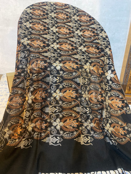 Swati Embroidery Wool Black JM