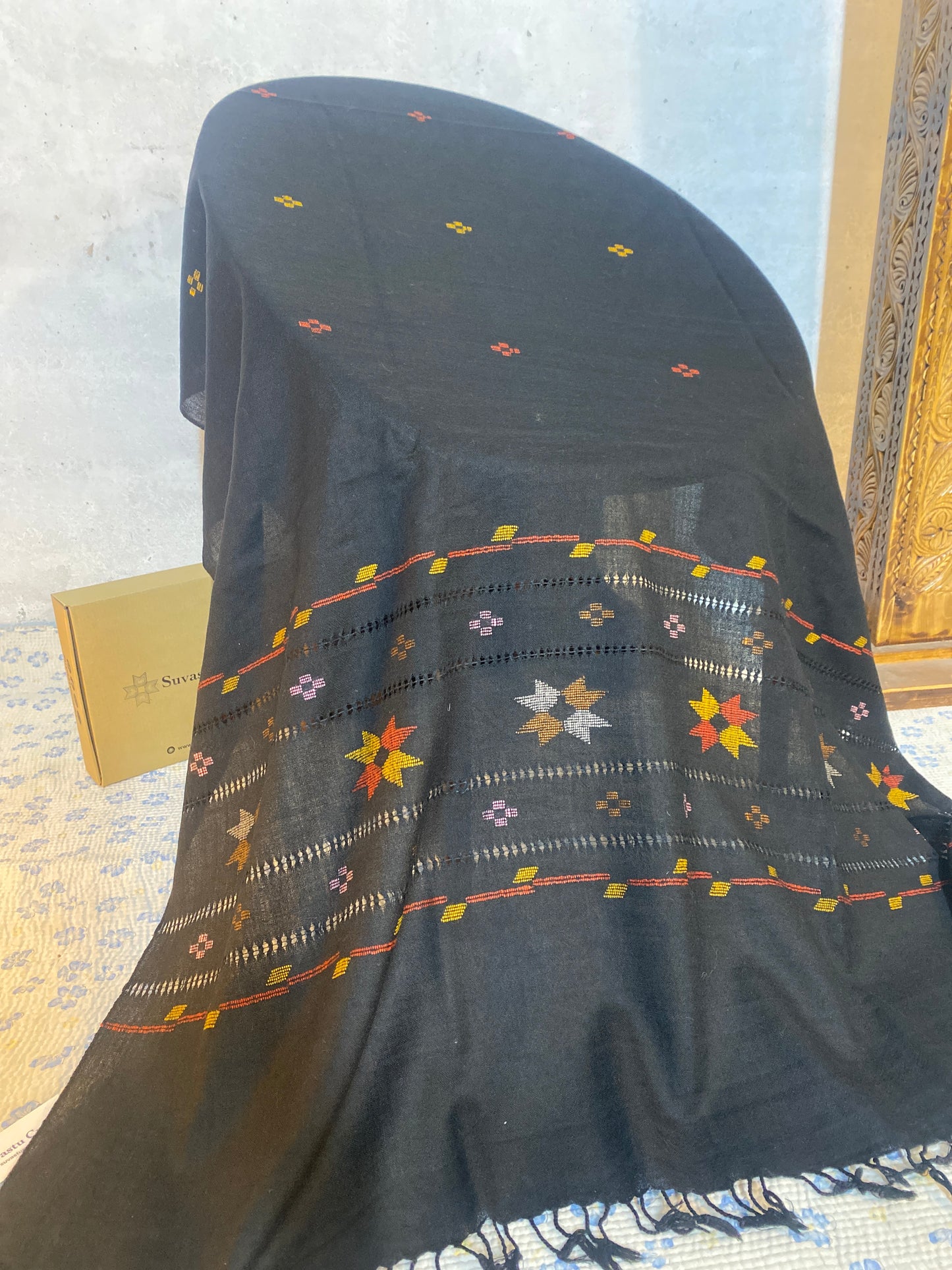 Swati Kadhi Tarkashi Black C