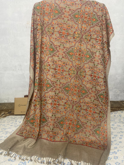 Swati Embroidery Wool Brown