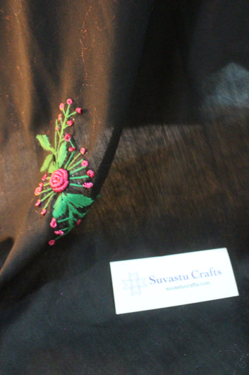 Summer Swiss Shawl Black C