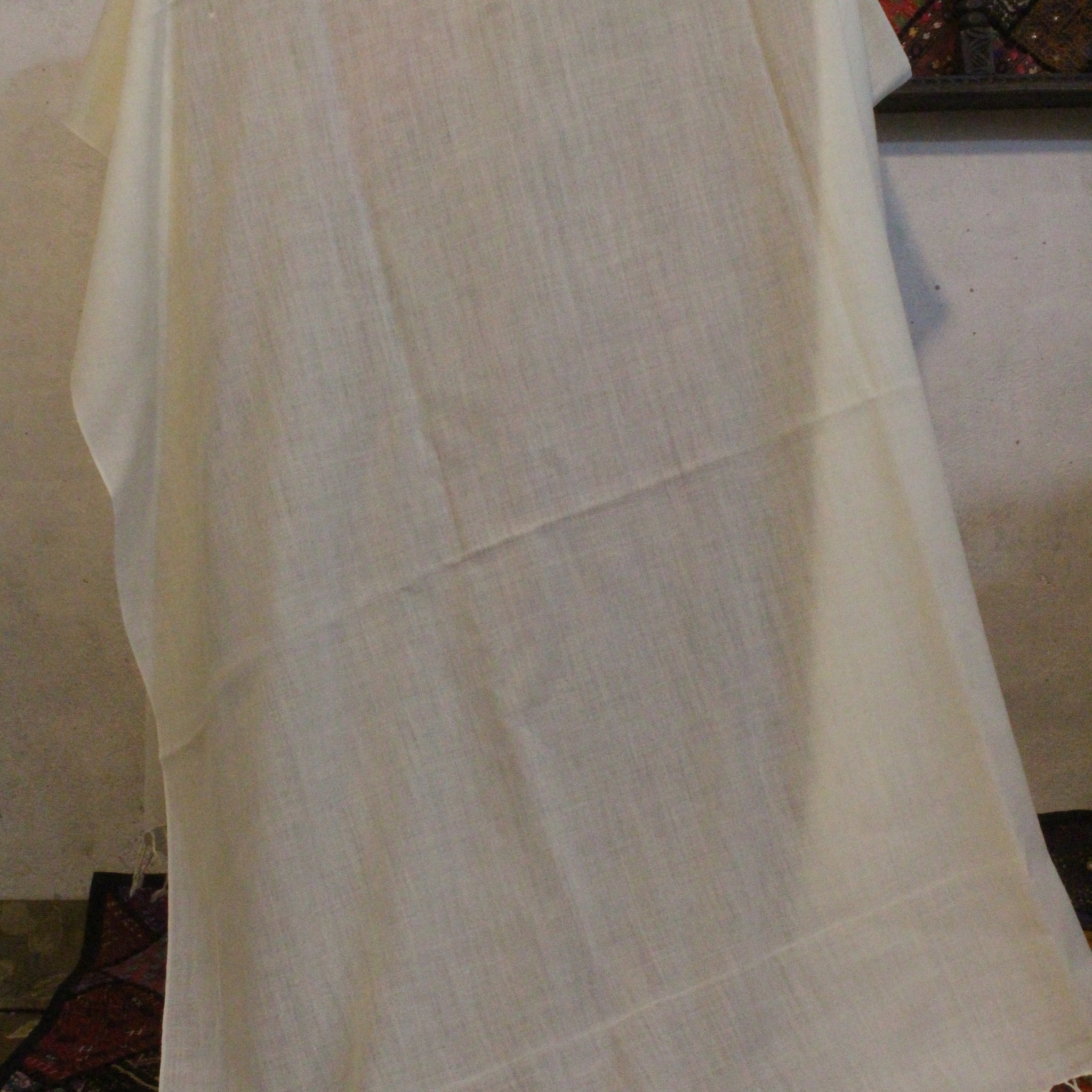 Suvastu Kadhi Plain White