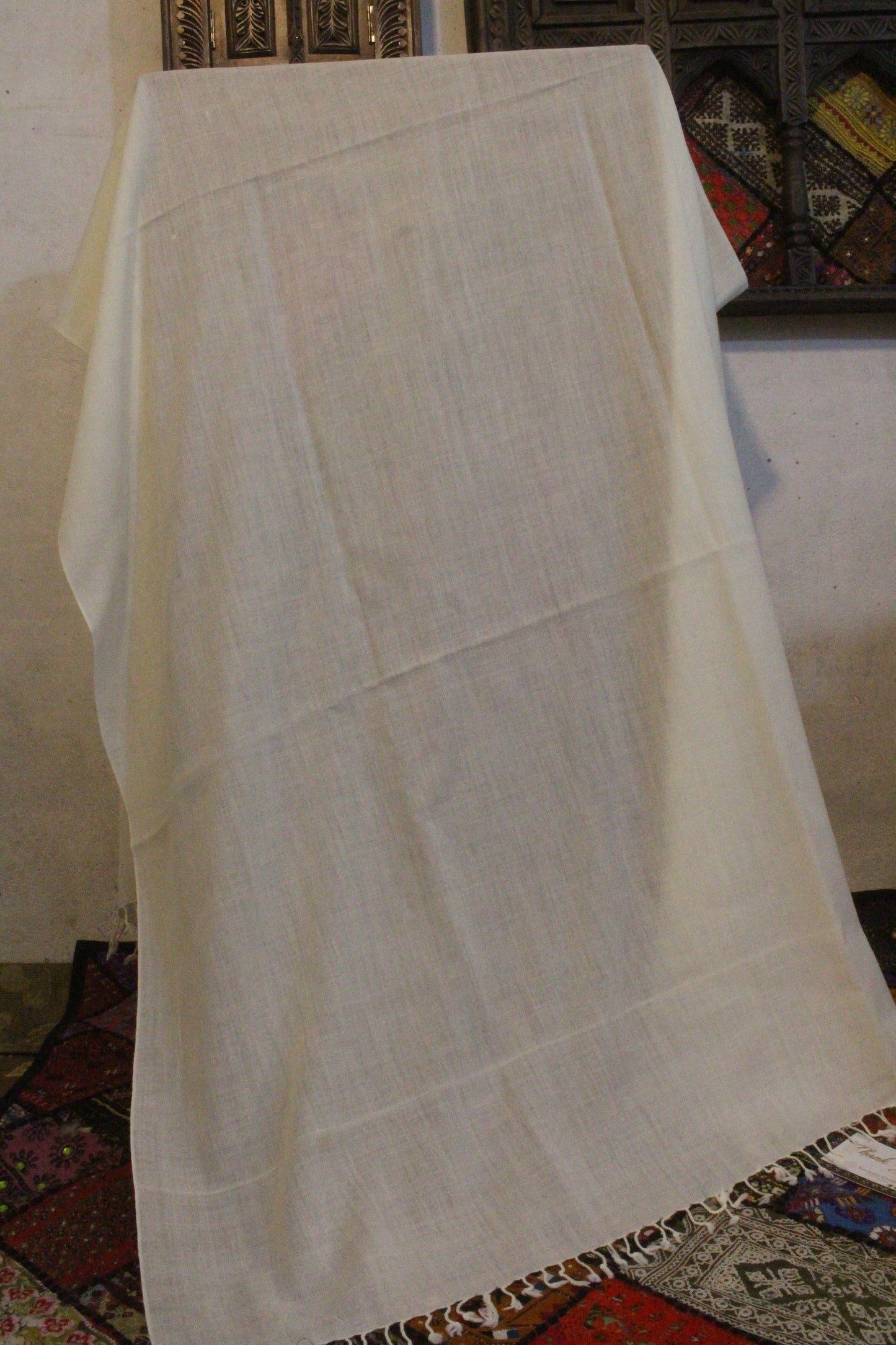 Suvastu Kadhi Plain White