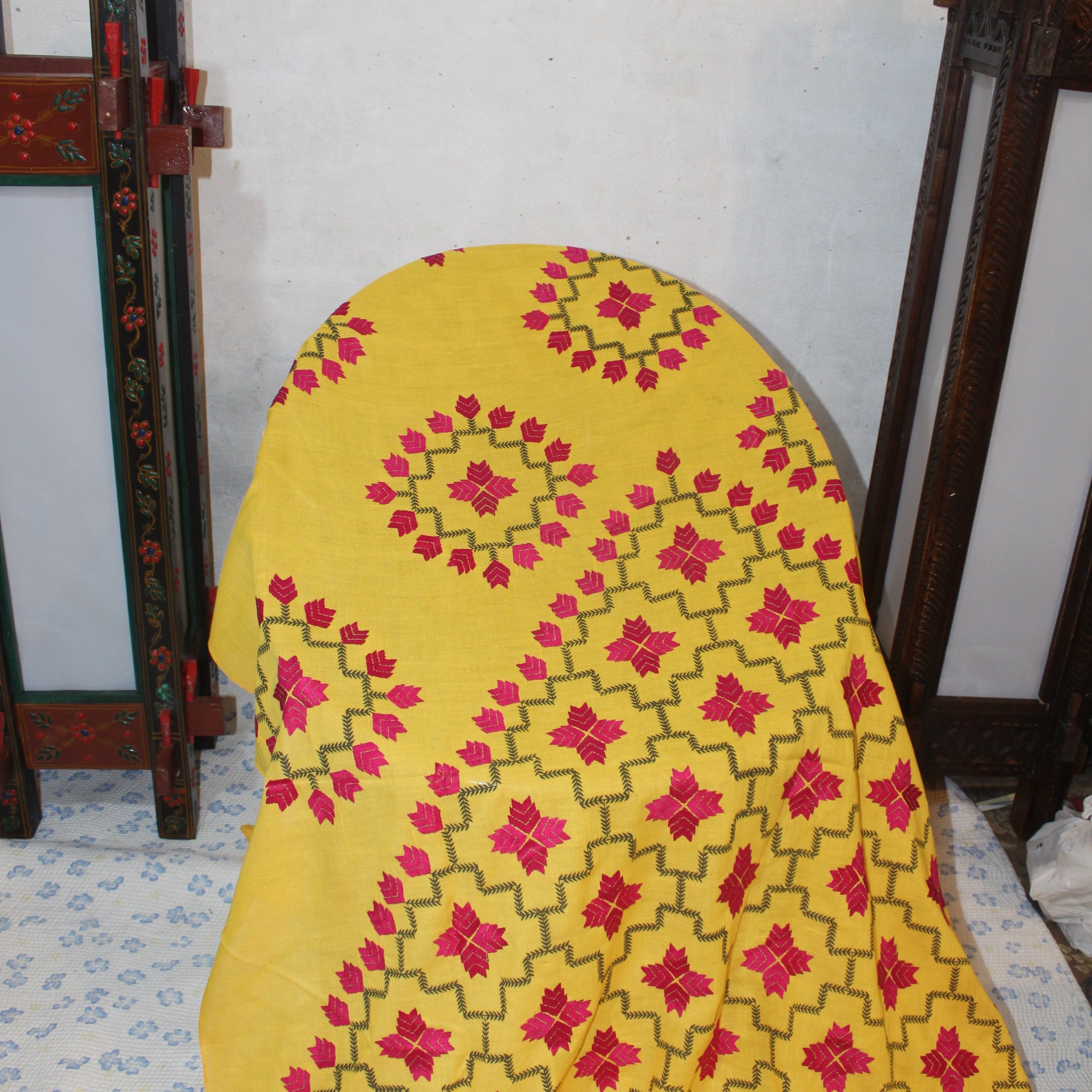 Summer Swiss Shawl Yellow A