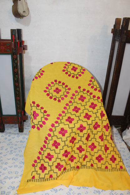 Summer Swiss Shawl Yellow A