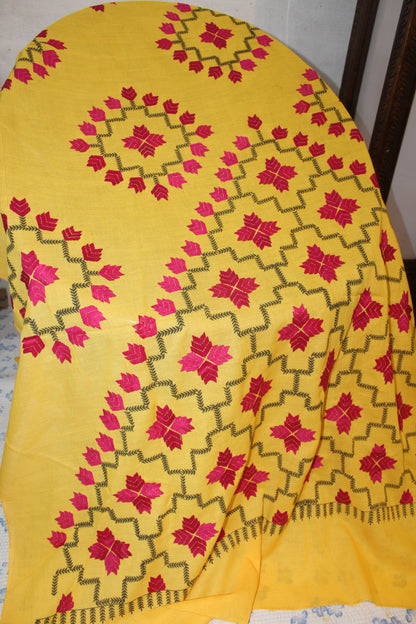 Summer Swiss Shawl Yellow A