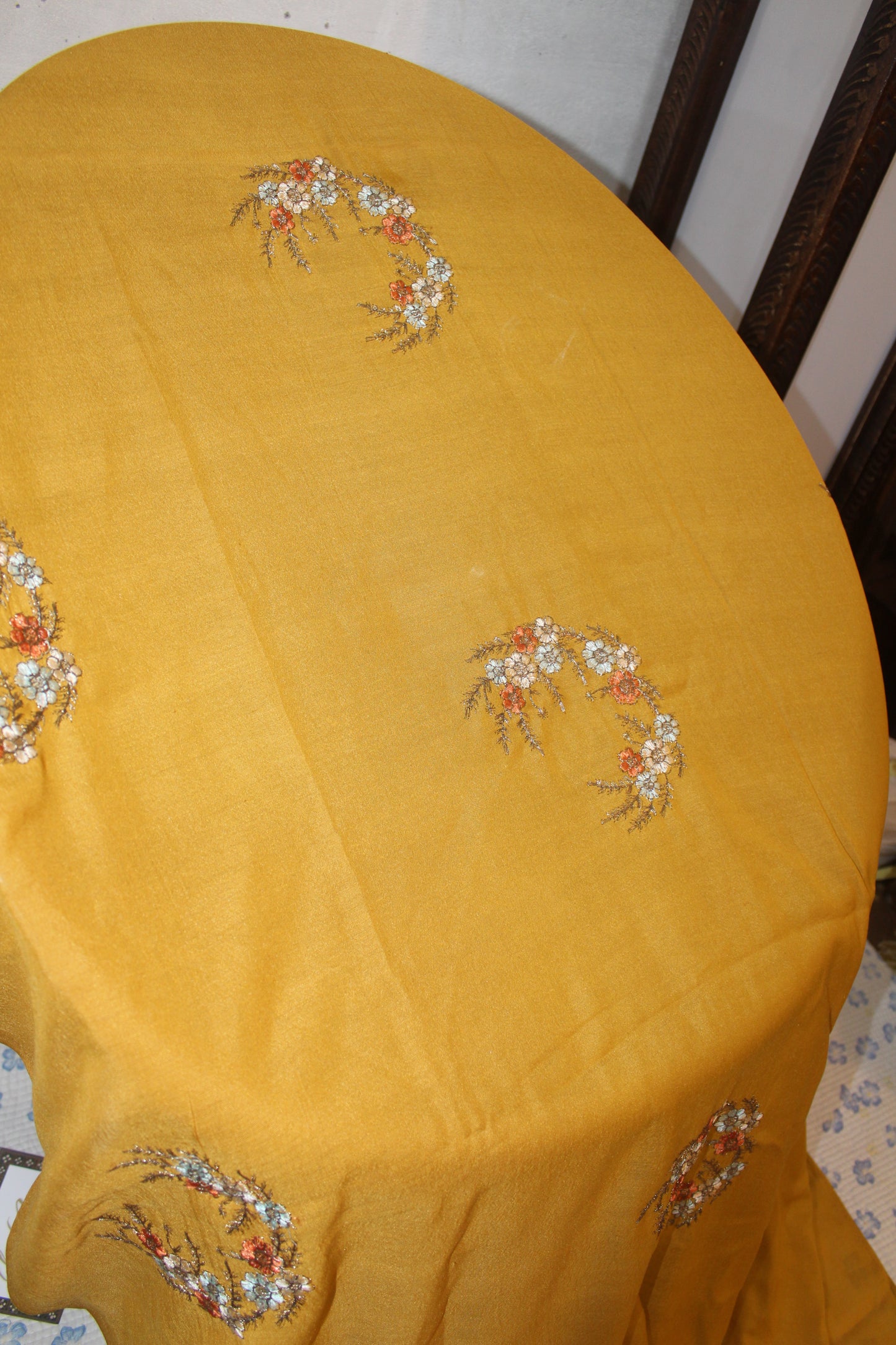 Summer Swiss Shawl Mustard