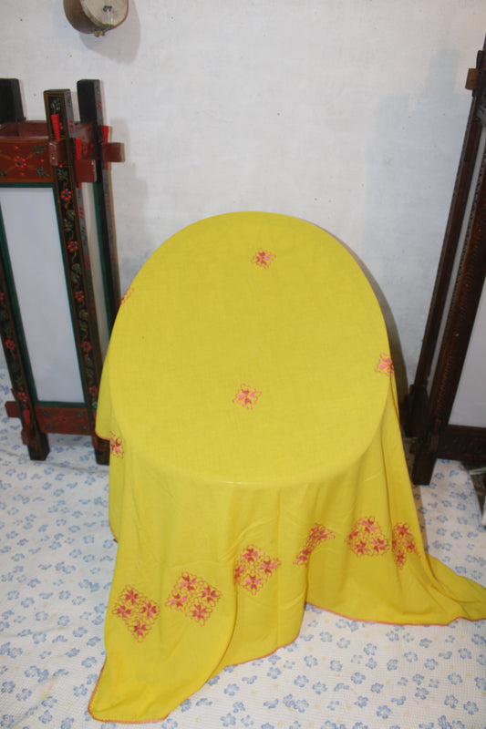 Summer Swiss Shawl Yellow B