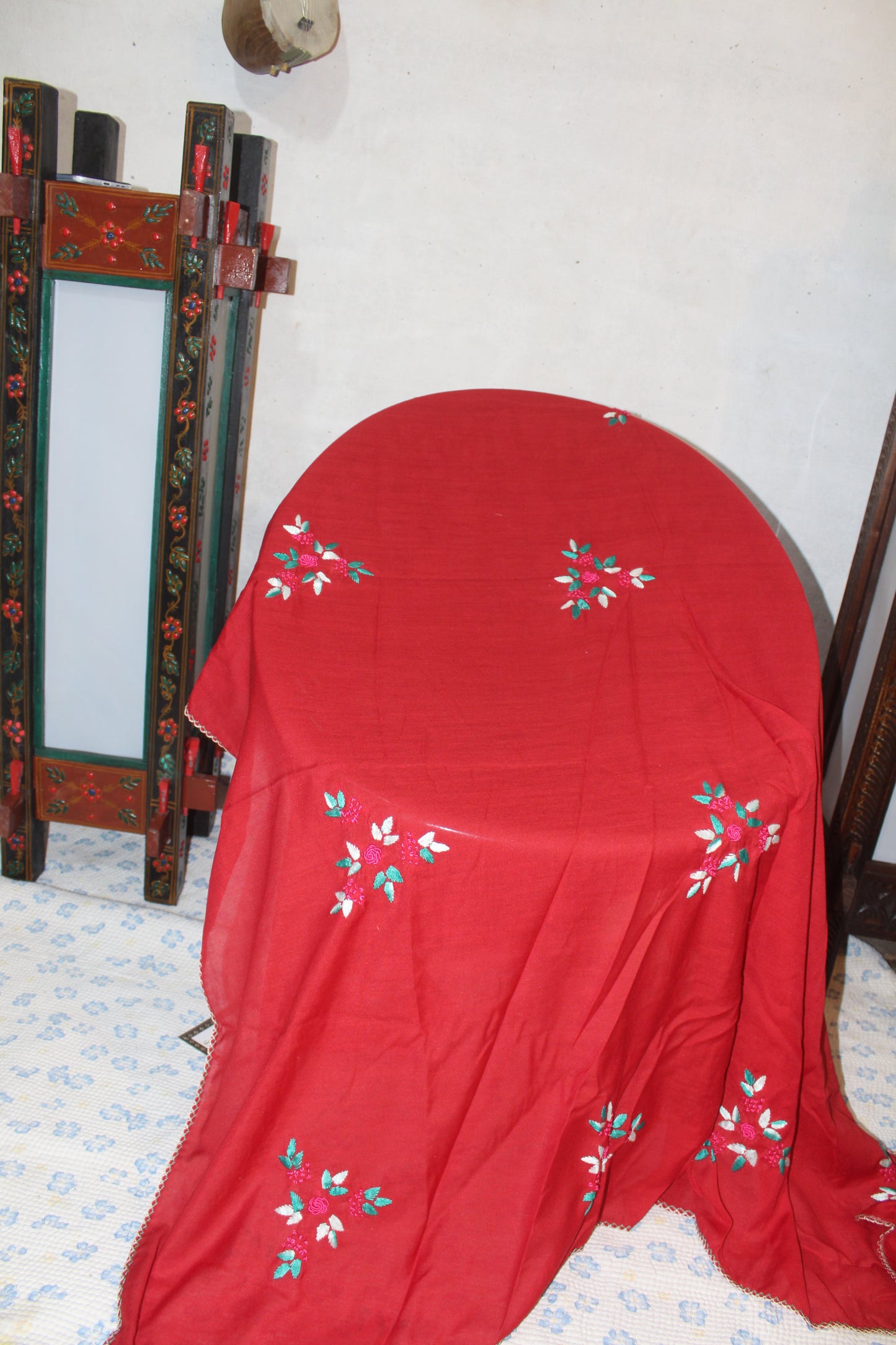 Summer Swiss Shawl Mahroon A