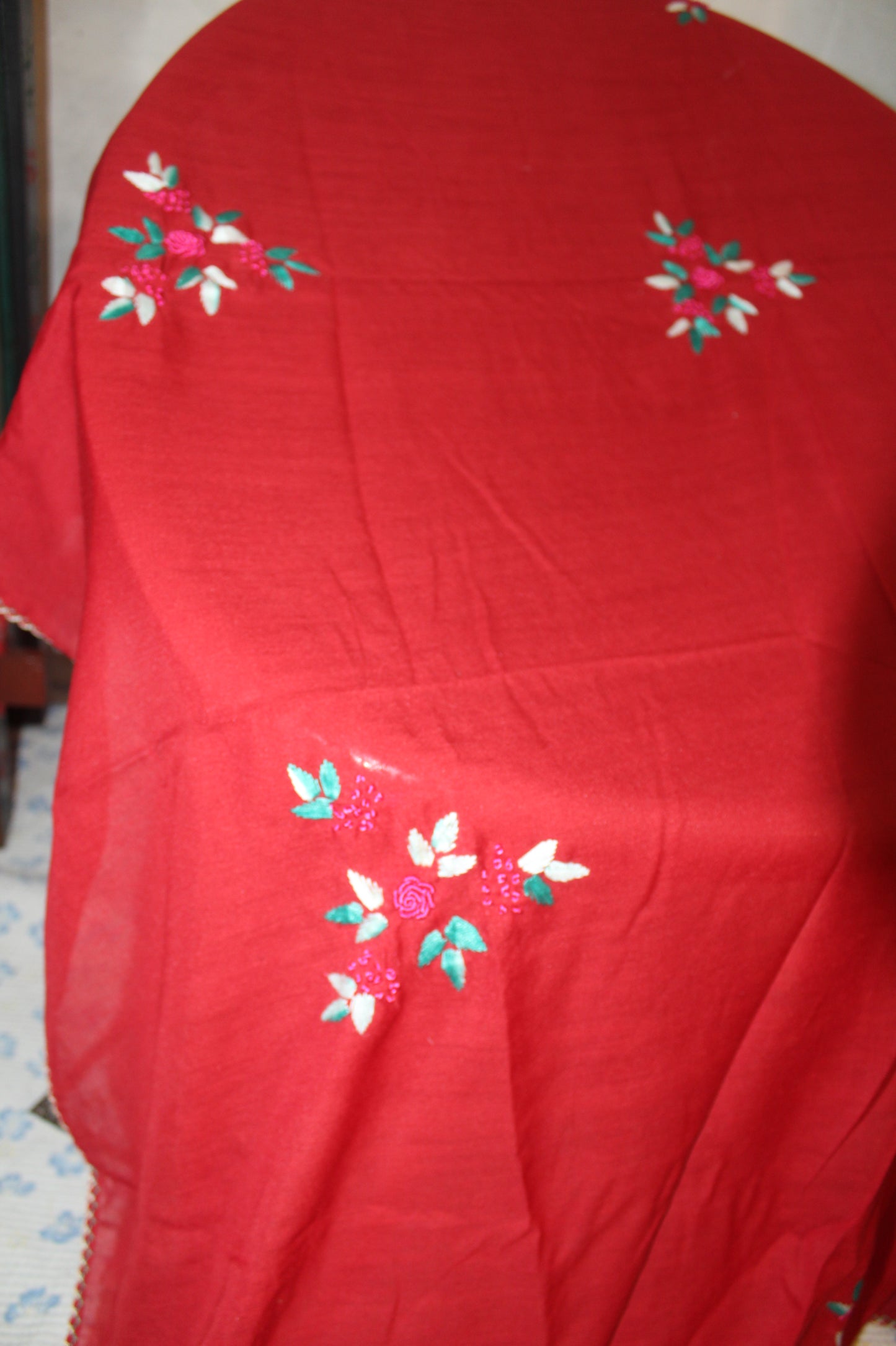 Summer Swiss Shawl Mahroon A