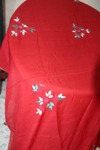 Summer Swiss Shawl Mahroon A