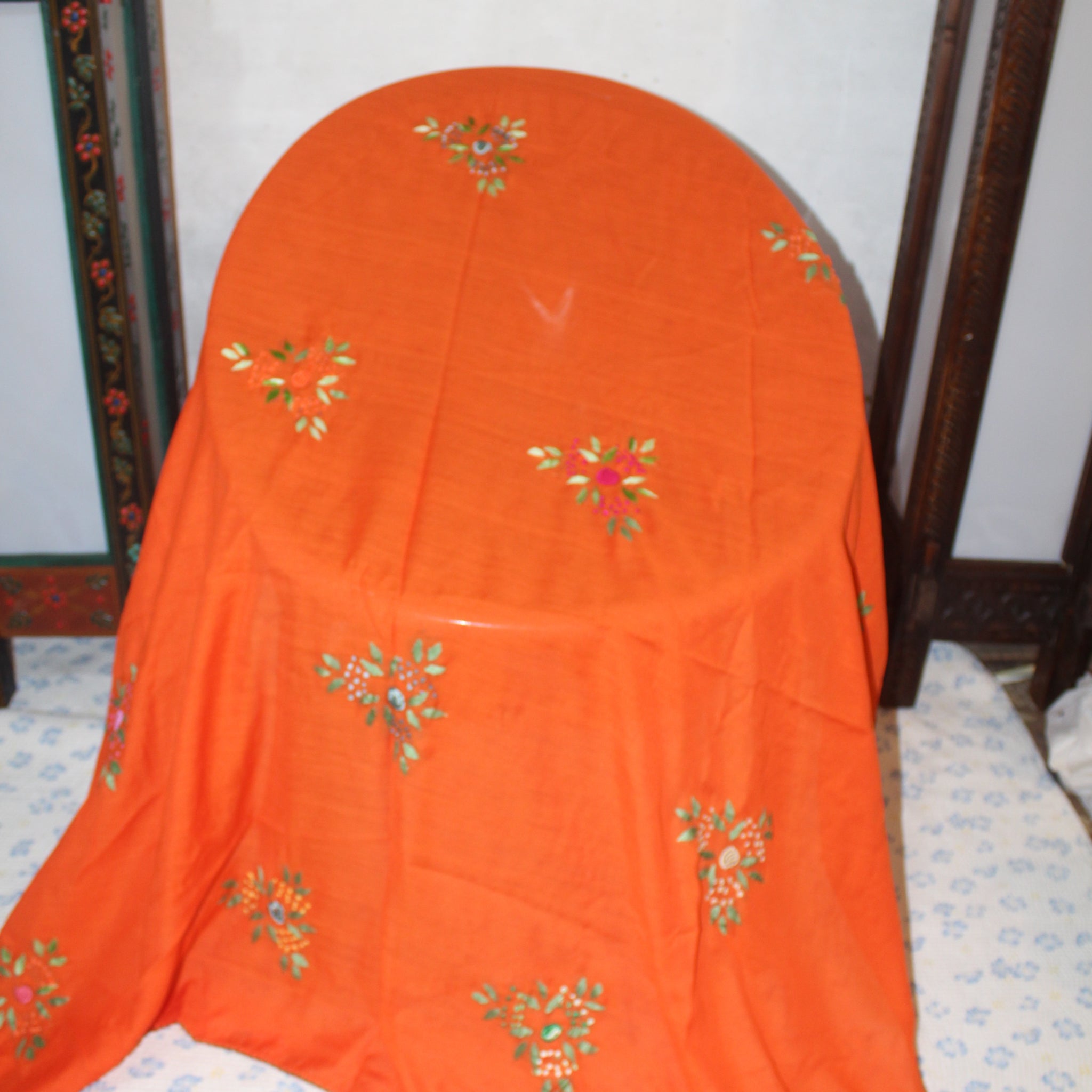 Summer Swiss Shawl Orange A