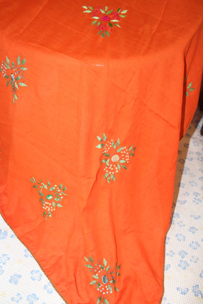 Summer Swiss Shawl Orange A