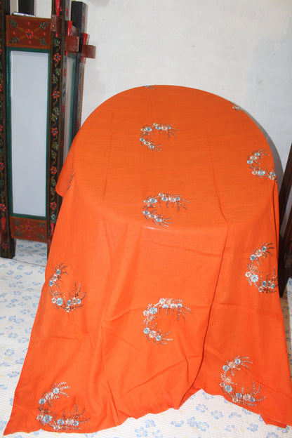 Summer Swiss Shawl Orange