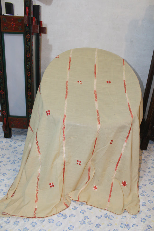 Summer Swiss Shawl Creamy
