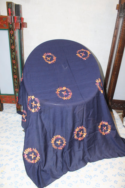 Summer Swiss Shawl Blue