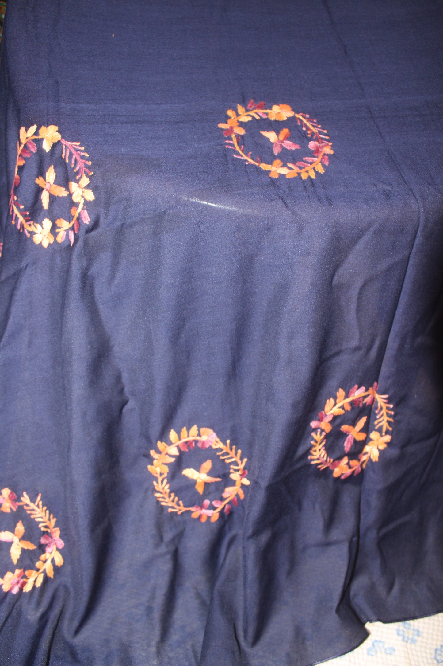 Summer Swiss Shawl Blue