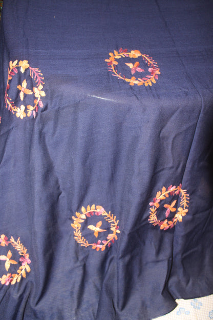 Summer Swiss Shawl Blue